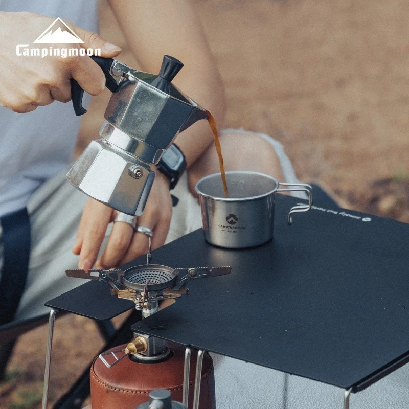 CAMPINGMOON S-180 Ultralight Titanium Mug with Handle Lightweight Outdoor Camping Hiking Cooking Coffee Tableware Sierra Cup