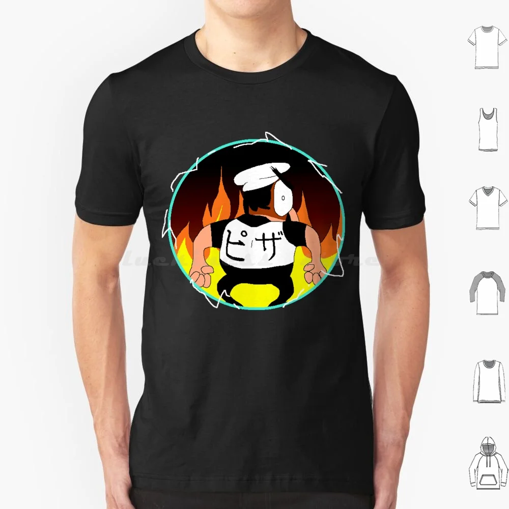 Messatsu Pizza Tower-Peppino T Shirt Cotton Men Women DIY Print Pizza Tower Pizza Peppino Tower Italy Pizza Tower Game Italian