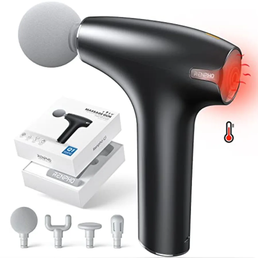 

Compact Mini Massage Gun with Heating Function for OntheGo Relief Portable Percussion Handheld Muscle Massager Ideal for Travel
