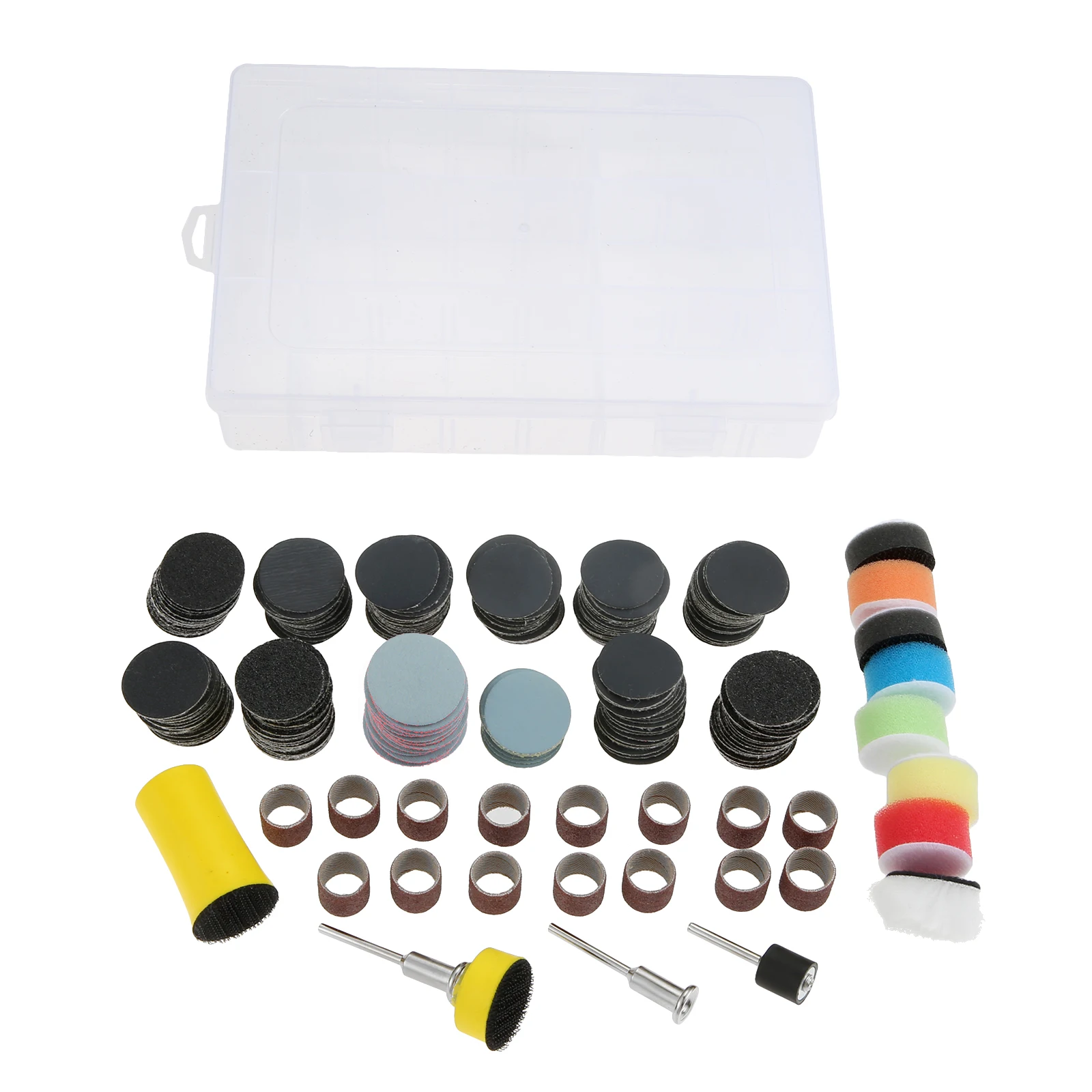 268Pcs Wet Dry Sanding Discs and Drums for Wood Jewelry for Dremel Rotary Tool Accessories for Dremel Sanding Bits Hook Loop