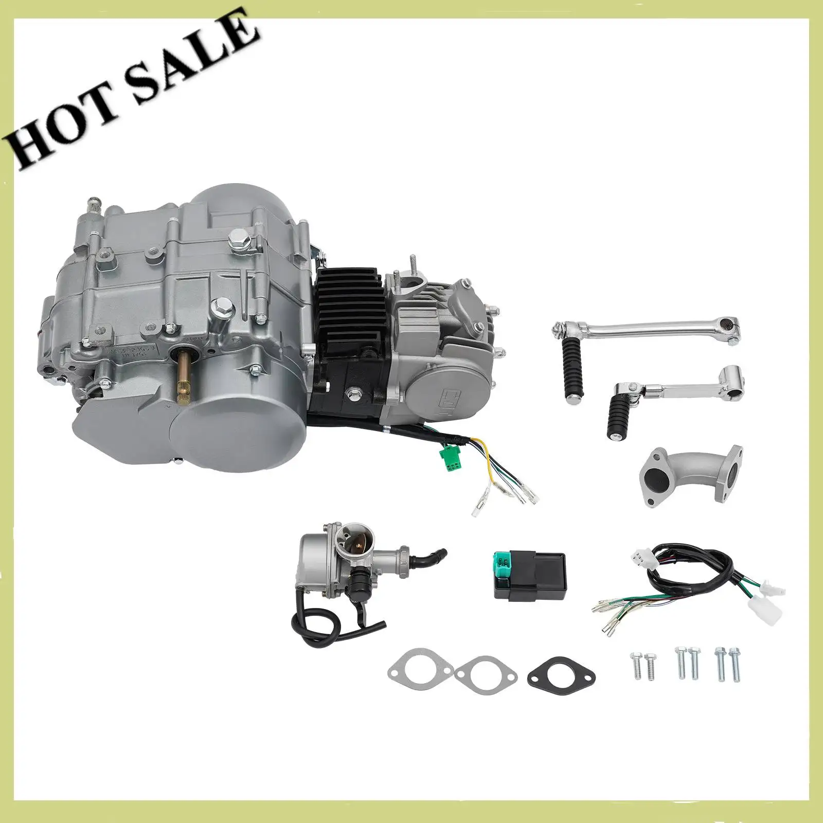 125CC CRF50 Motor 4-Takt 6,5kW 8,0Nm 4-Gang Manuelle Kupplung Ersatzmotor für CRF70 XR50 CT70 Z50R