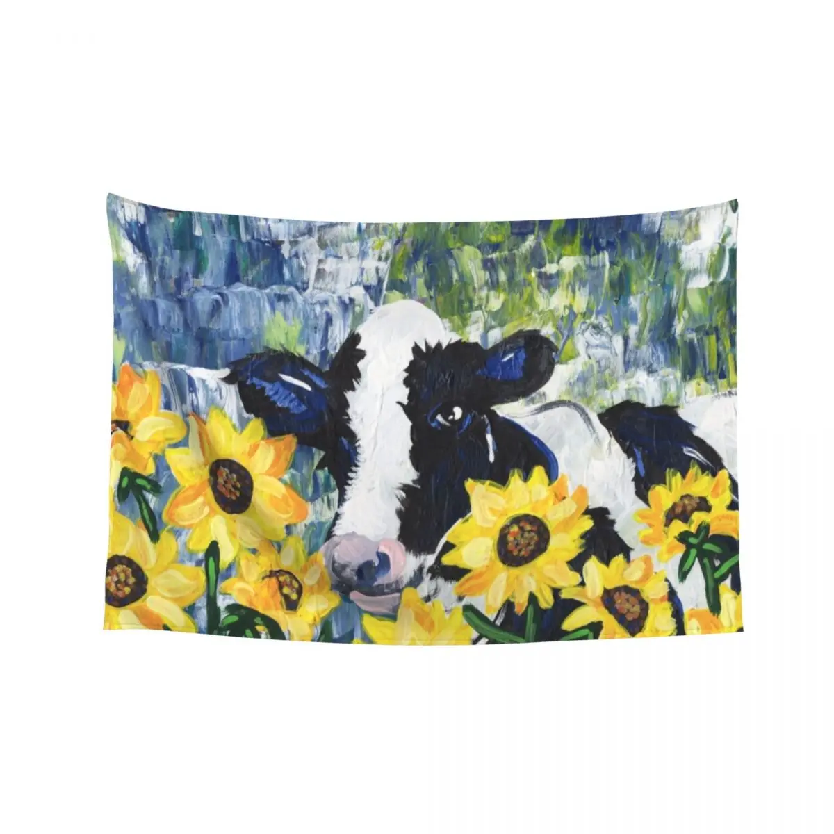 

Cow in the Sun Tapestry Home Supplies Things To The Room Wall Hanging Bedroom Deco Tapestry