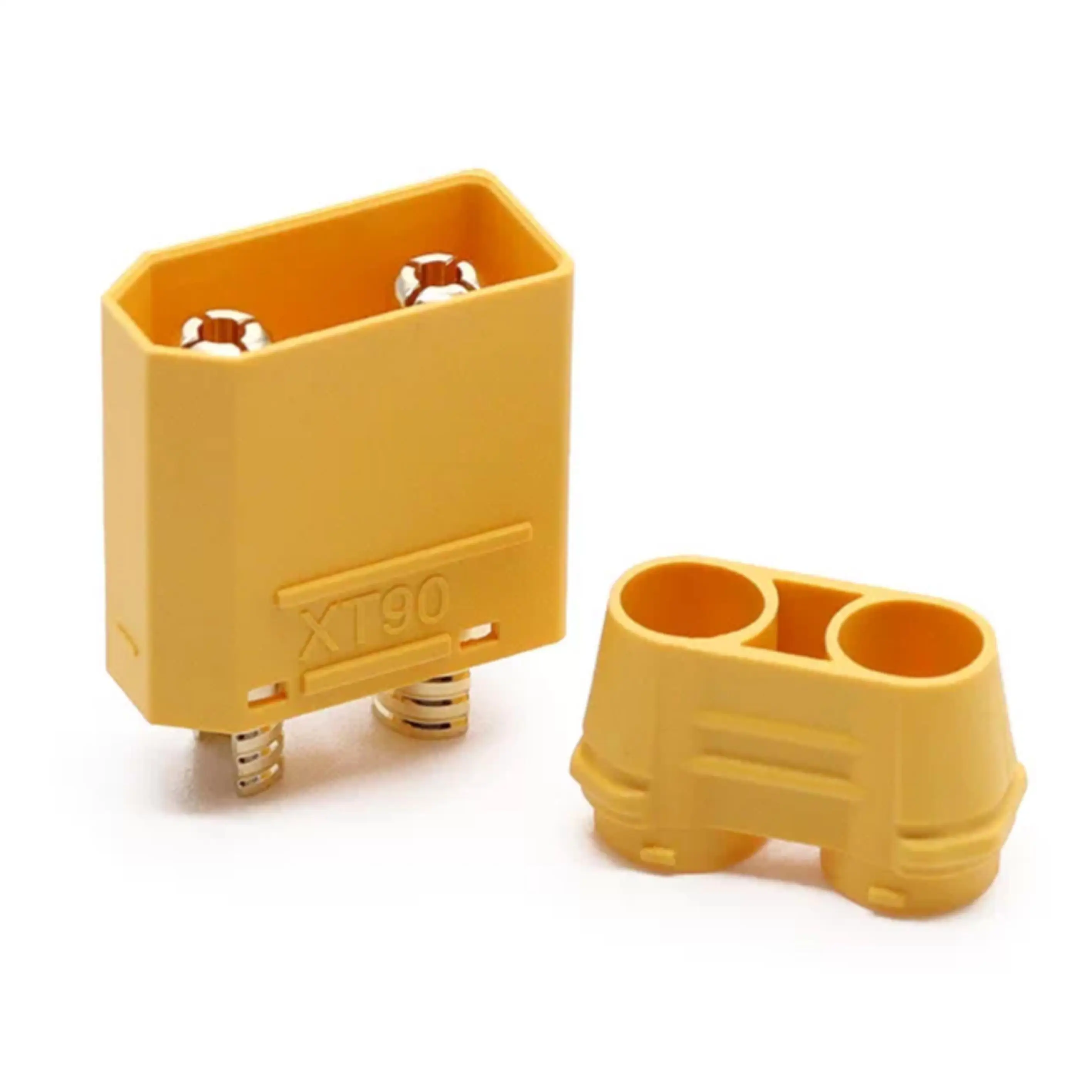 10pcs Xt90 Male and Female Connector Aircraft Model Lithium Battery Connector Xt90s Electrical Adjustment Gold-Plated Cable Plug