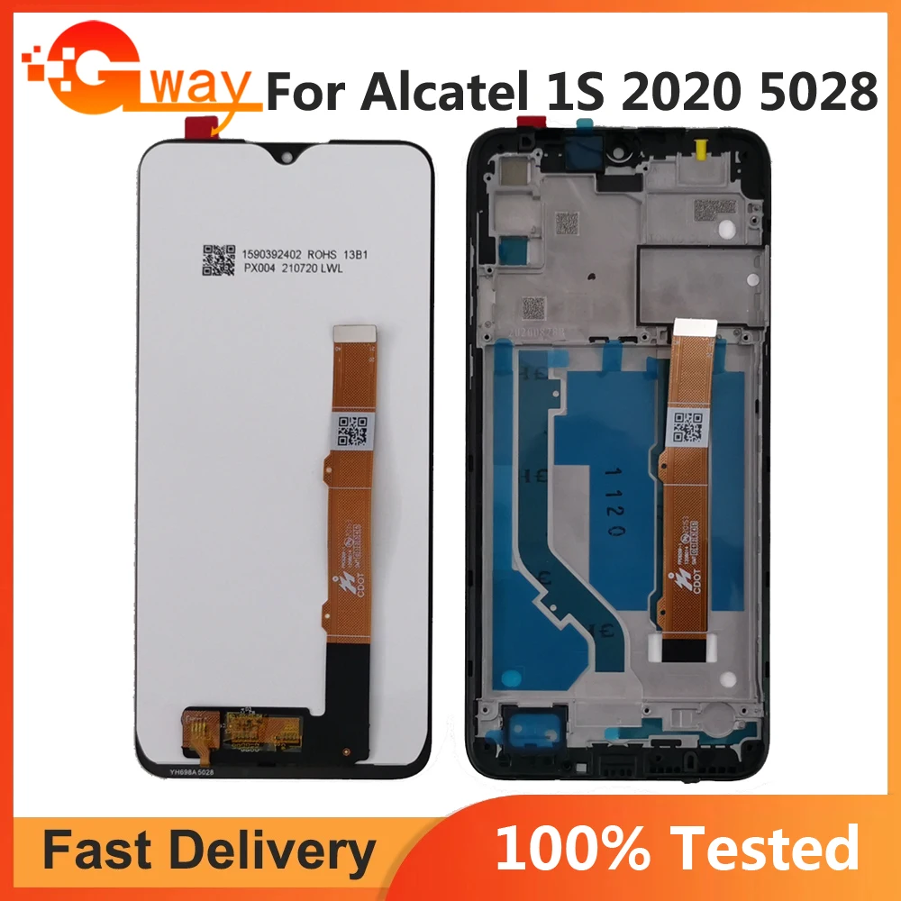 

For Alcatel 1S 2020 5028 5028Y 5028A 5028D LCD Display+Touch Screen Digitizer For Alcatel 1S 2020 LCD With Frame Repair Parts