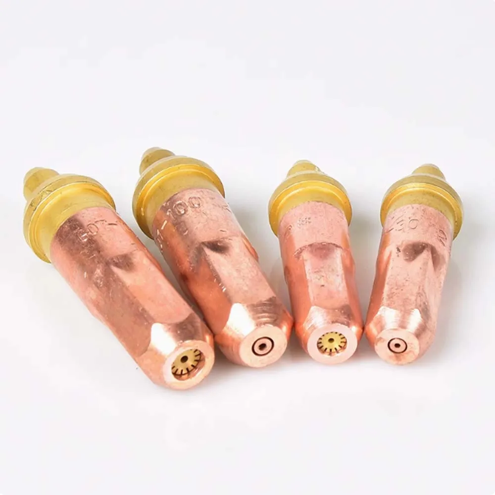 CHENNUO 5pcs G01 G03 Copper thickened 30 100 propane cutting nozzle plum blossom liquefied gas acetylene gas cutting nozzle