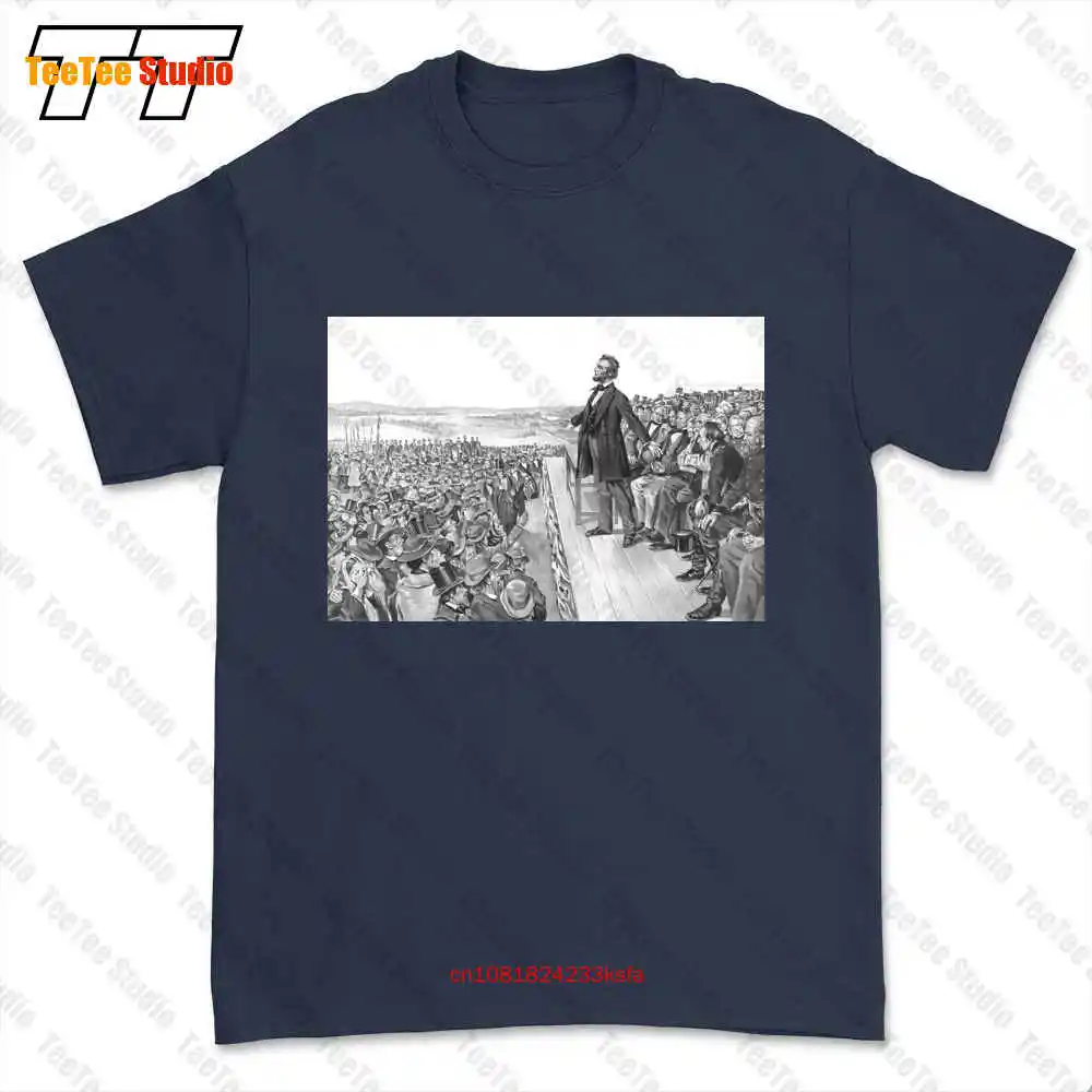 Lincoln Delivering The Gettysburg Address T-shirt Tee ONHE