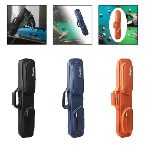 Estuche para tacos de billar, regalo a prueba de polvo con correa ajustable para el hombro, estuche para tacos de 1/2