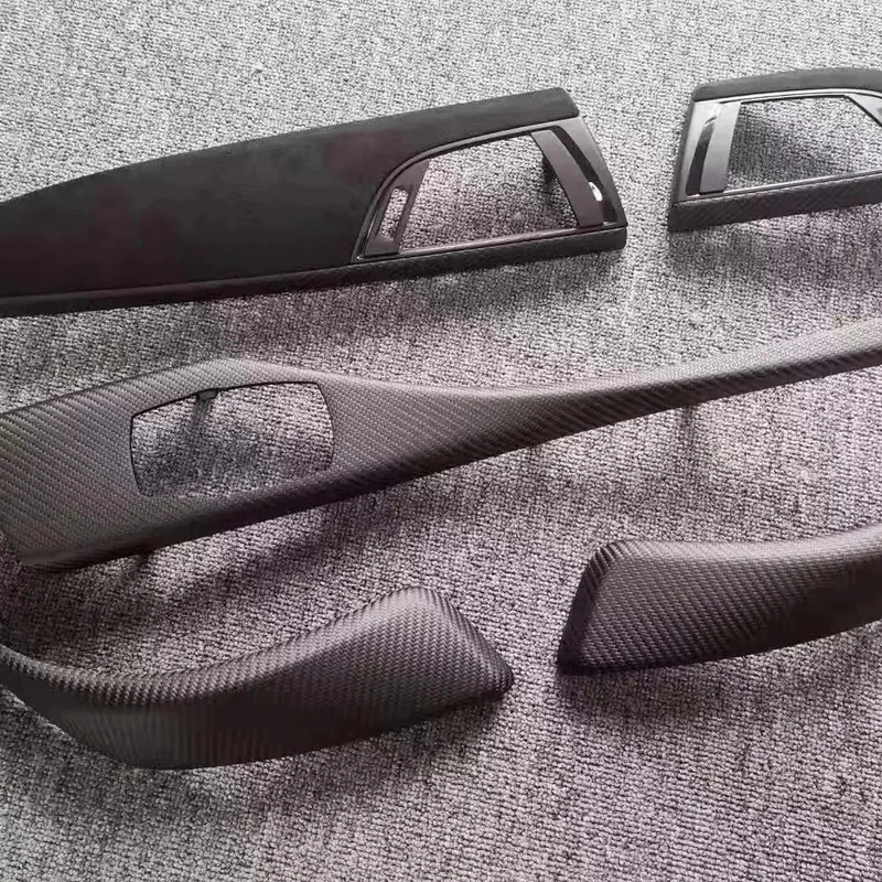 High Quality Real Dry Carbon Fiber Gear Shift Panel Multimedia Trim Cover For 1/2 Series F20 F21 F22 F23 2012-2018 Interior Acce