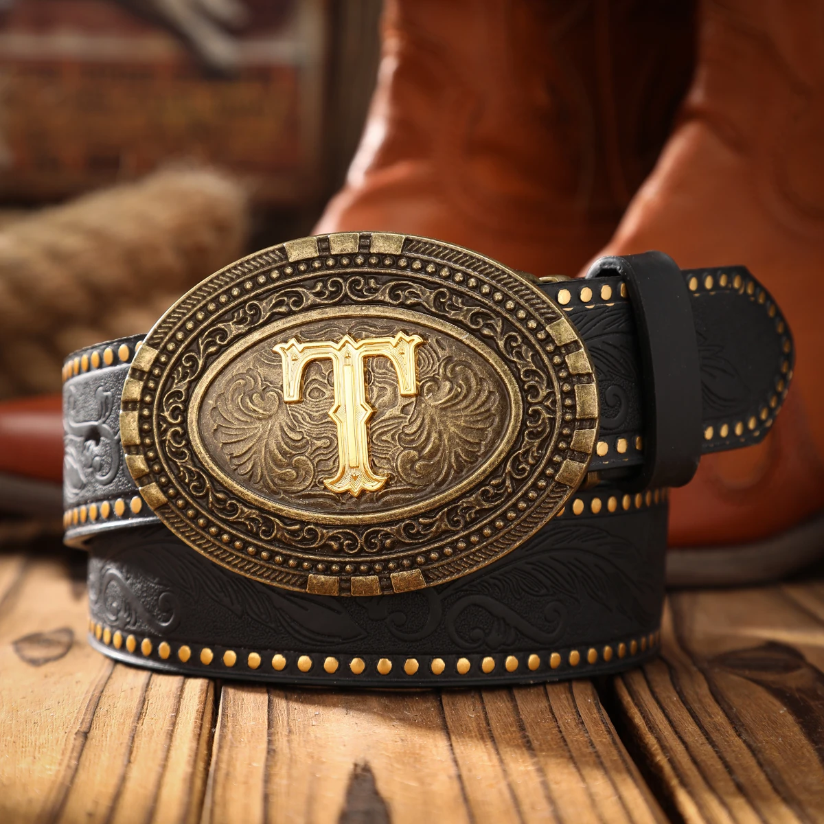 Ein lässiger Retro-Gürtel im Western-Stil für Herren und Damen! PU-Ledergürtel mit Metallschnalle, geeignet für den täglichen Arbeitsgebrauch – Detail 15