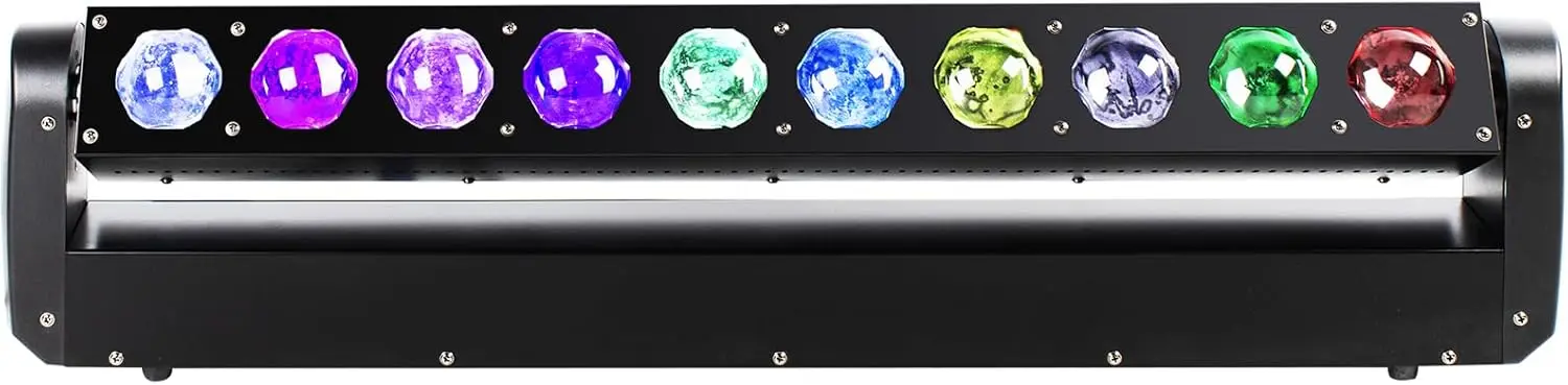 

LED Moving Head Light Bar 10x40W RGBW 4-in-1 2° Beam DMX Sound Activated Stage DJ Light