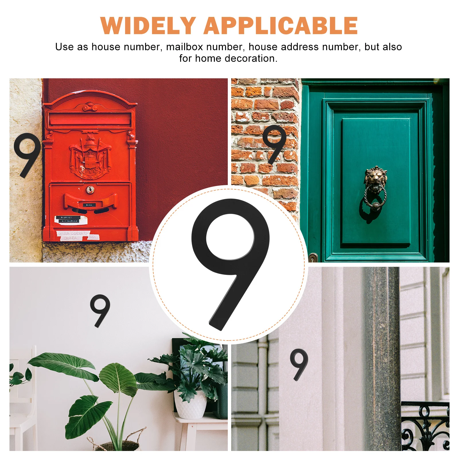 

High-Quality Acrylic Metal Door House Number Decorative Marker Durable Safe Long-Lasting Home Office Hotel Use