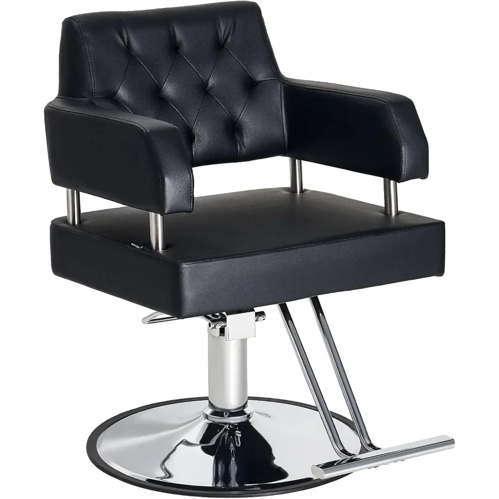 

Hydraulic Barber Salon Chair - Adjustable Height & 360° Swivel for Hair Stylists
