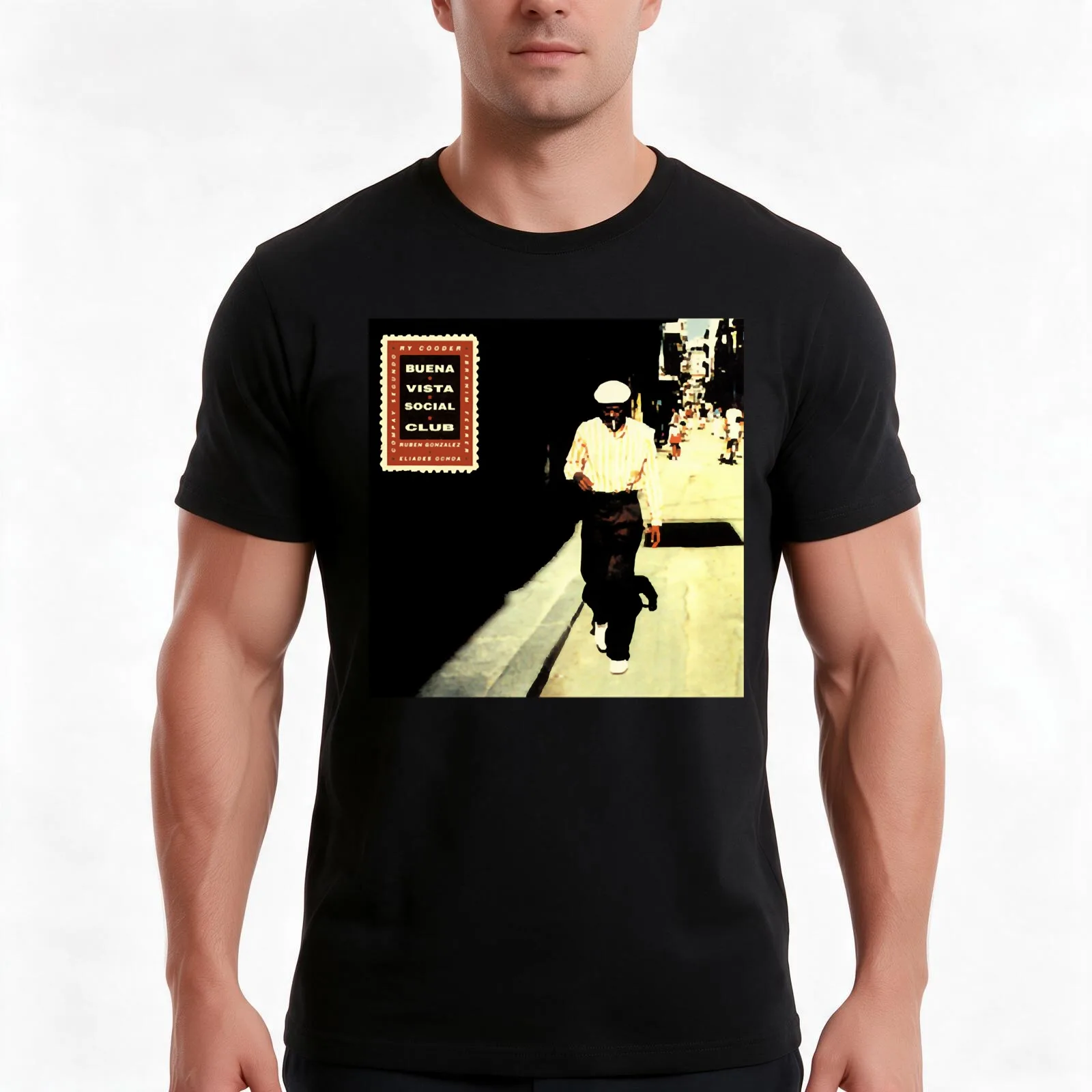 Buena vista social club T-Shirt, Summer Casual Cotton Tee, Oversized Streetwear Tops, Vintage Graphic Print, Unisex Men Women