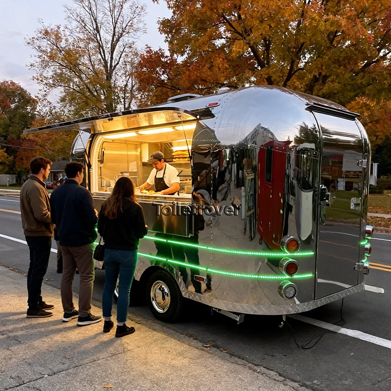 Factory Direct Mobile Food Trailer Fully Equipped Outdoor Vending Cart Commercial Concession Stand Catering Trailer for Sale