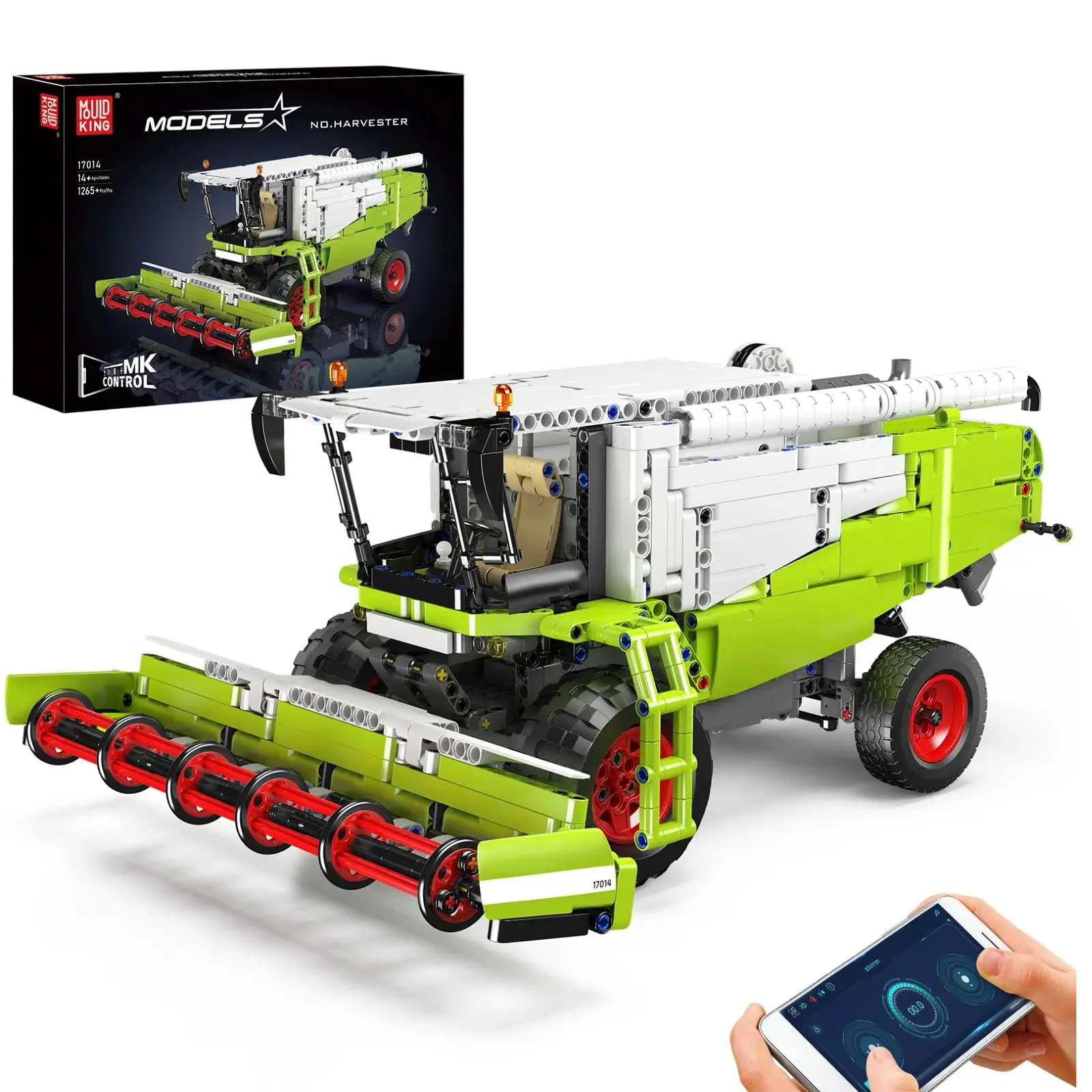 

Mold King 17014 1265 шт. строительный набор для комбайна фермы, комплект модели трактора для взрослых и детей