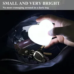 Luz LED recargable portátil con activación táctil – llavero