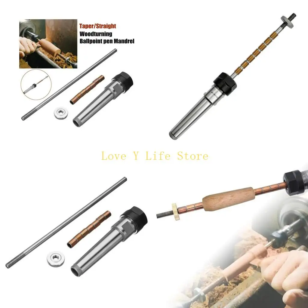 

L74C Pen Turning Mandrel Turning Lathe Part Pen Mandrel Taper Revolving Centre Turning Mandrel for Woodworking