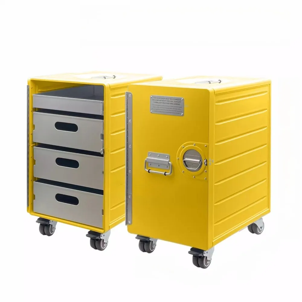 

Коробки-органайзеры для макияжа из алюминиевого сплава Прочные и долговечные портативные мобильные ящики для хранения Бесшумные роликовые многофункциональные органайзеры