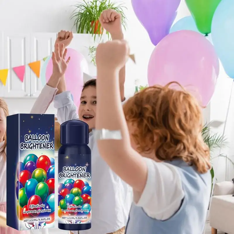 PULVERIZADOR DE globos brillante, 100ml, mantiene la superficie del globo brillante para decoración de fiestas de cumpleaños