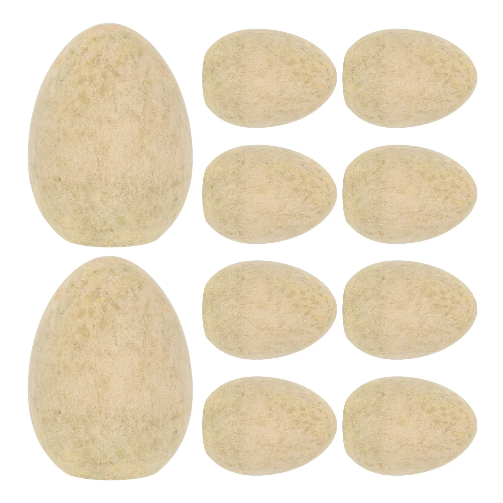 

10Pcs Unfinished Wooden Eggs DIY Kids Creativity Wood Eggs Easter Painting Graffiti Decoration Unfinished Wooden Egg