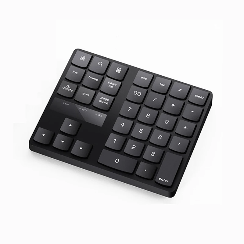 Imagem -03 - Teclado Multimídia Digital sem Fio Número Teclado Numérico Plugue do Receptor Usb Numpad Recarregável Carregamento Botões de 35 Teclas 2.4g