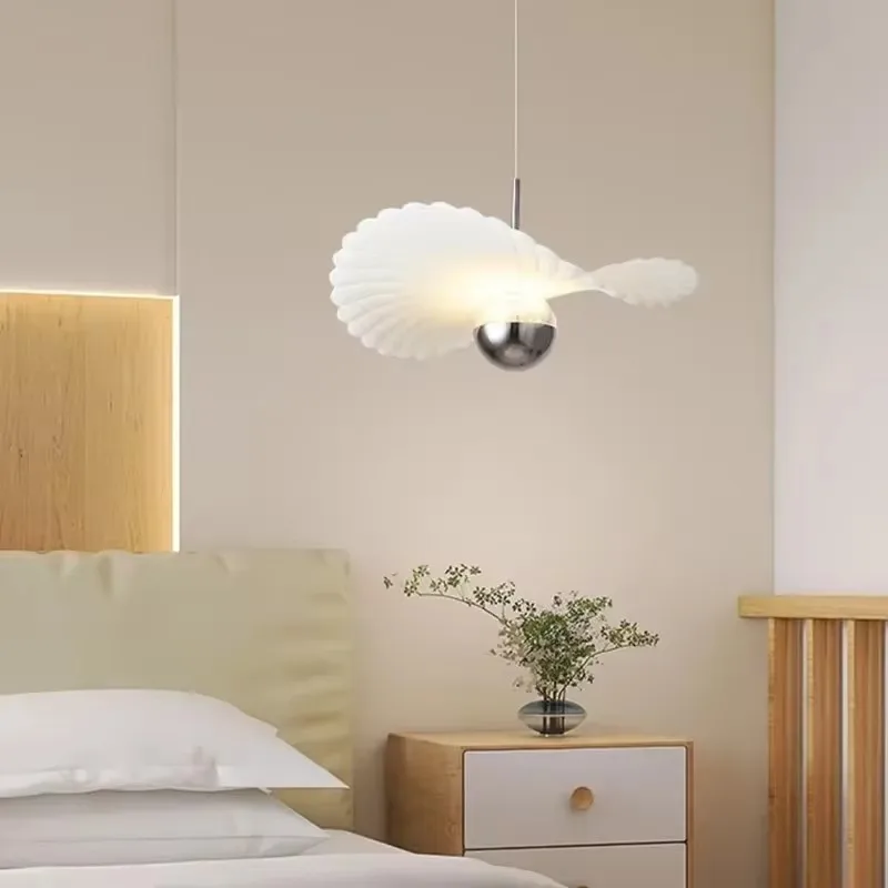 Nordic Minimalism LED Pendant Lights Dining Room Bedroom Modern Ceiling Lamp Decoration Bedside Lamp Arc Design Lighting Light