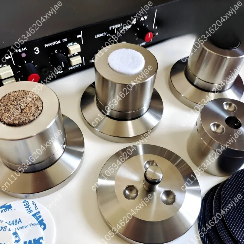 FE Large Spike 304 Stainless Steel Vibration Isolation Foot Pad Shock Absorbing Mat For Amplifier Tube Amp Audio Decoder
