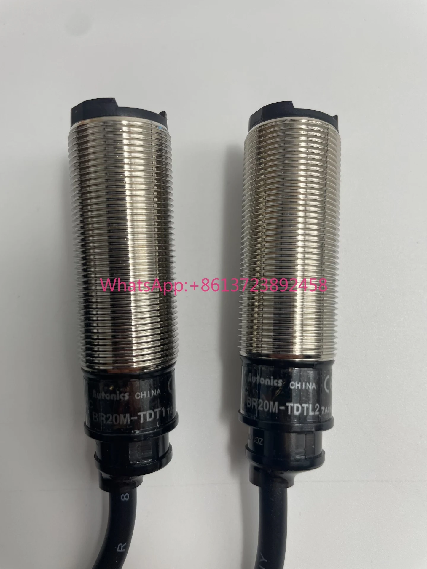 Autonix cylindrical optoelectronic, BR20M-TDTL, detection distance 20M, NPN output