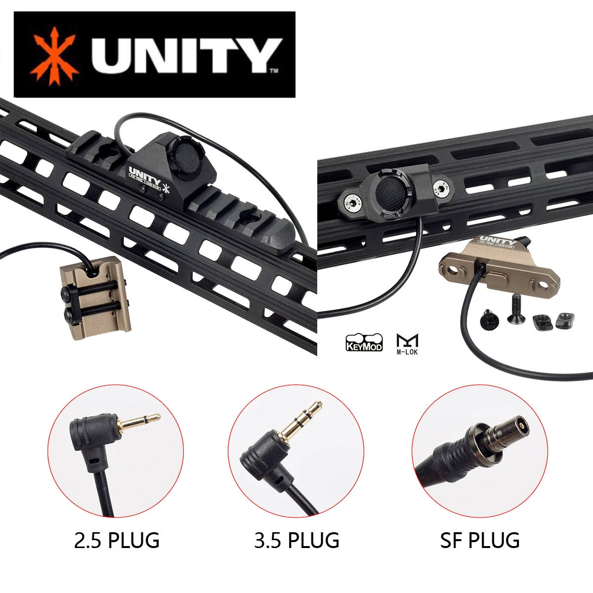 UNITY ModButton Hot Button Pressure Remote Switch Mlok Keymod 20mm Rail Mount For SureFire M300 M600 DBAL-A2 PEQ15 2.5 3.5 SF