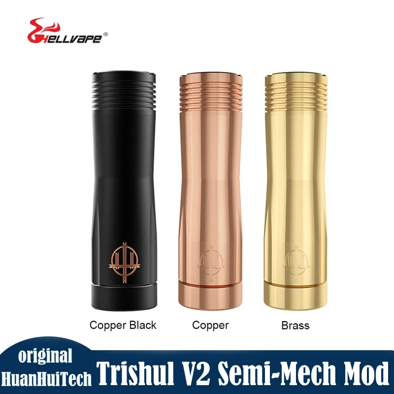 زر Hellvape الأصلي شبه Mech Mod NdFeB 52 مع خوذة ، متوافق مع مغناطيس ببطاريات ، V2