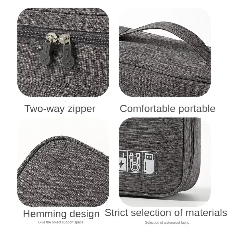 Travel Electronic Digital Storgage  Dustproof Anti-moisture Grid Large Capacity Data Cable Multi-Layer Travel