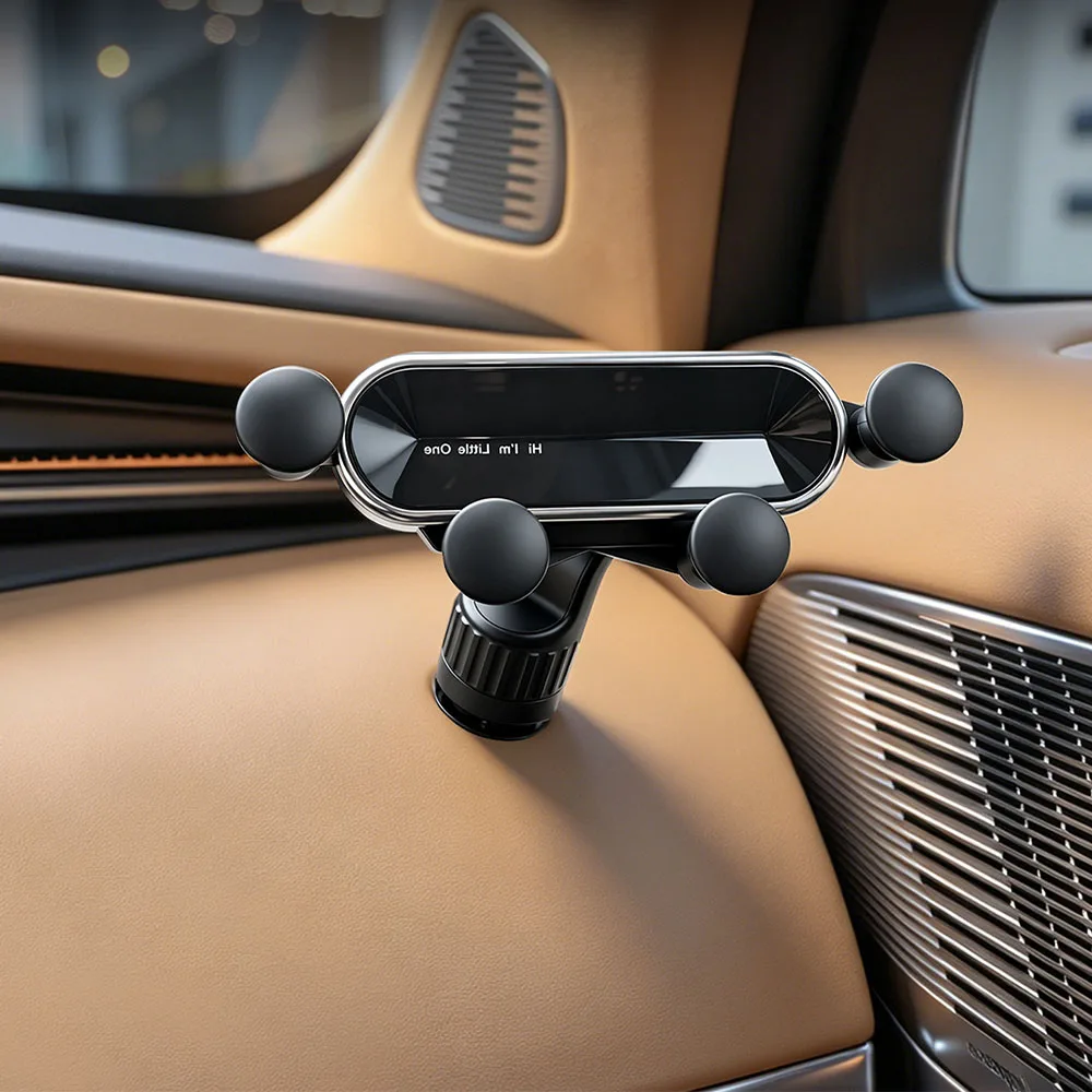 Suitable For Xpeng GX Car Phone Holder Gravity Sensing Anti Shake Car Holder Center Console For Driver And Passenger Phone Holde