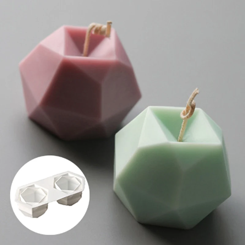 菱形ボールキャンドルモールドマジックボールキューブ幾何学的形状チョコレートムースベーキングシリコーンモールドキャンドル作成キットフォンダンモールド