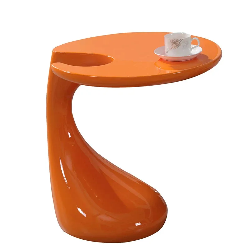 

Simple water drop coffee table Modern hotel special matching sofa few fiberglass small apartment