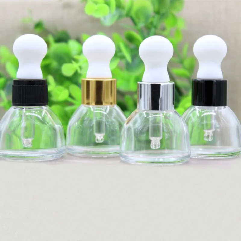 30Ml Helder Glas Druppelaar Fles Etherische Olie Vloeibare Serumlotion Emulsie Vocht Toner Spot Verwijdering Huidverzorging Verpakking