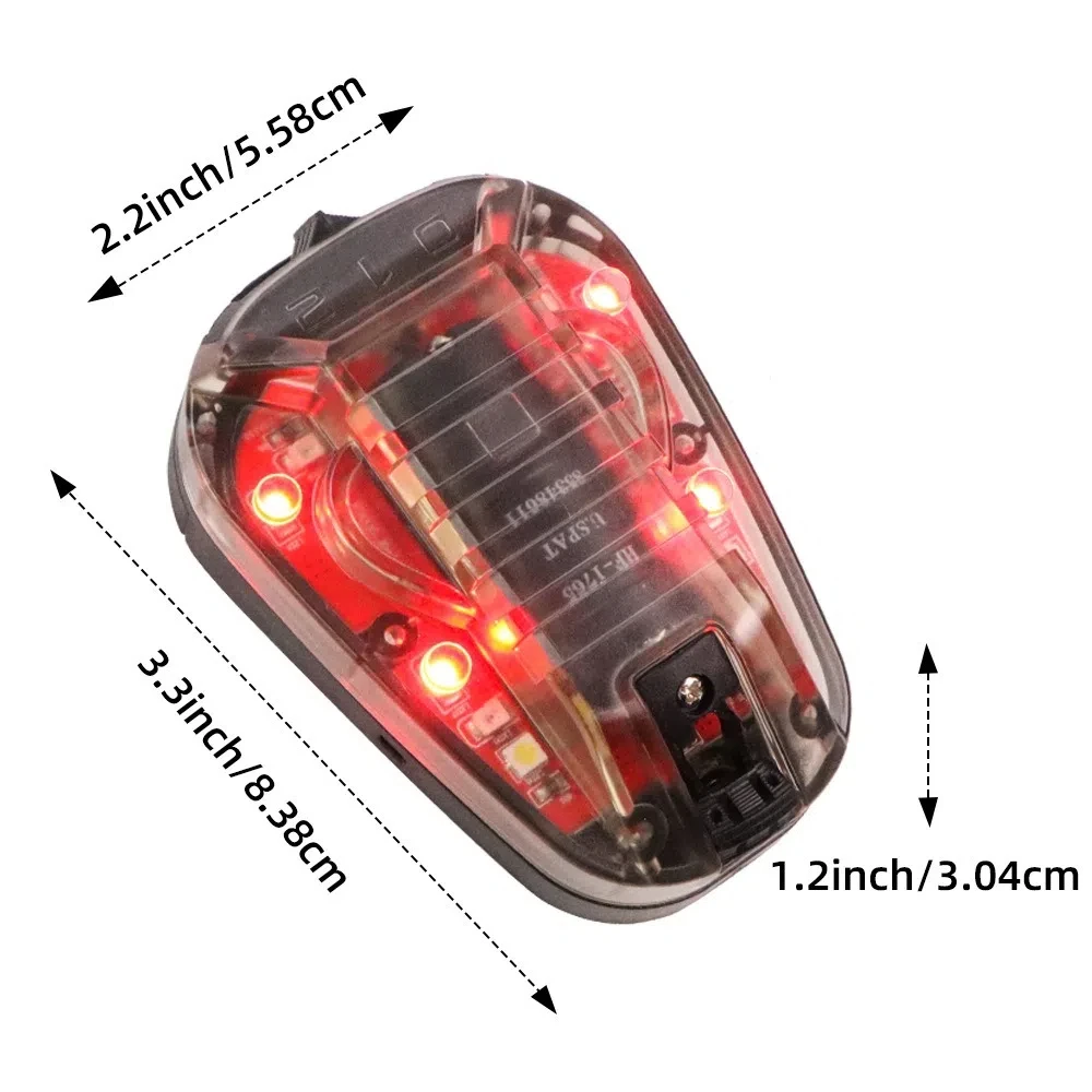Multi-Color Sports Helmet Light Waterproof Survival Helmet Flashing Light Identification Lamp Signal Light Helmet IR Lamp
