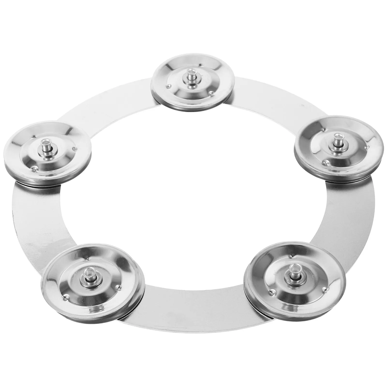 Drum Set Cymbal Attachment Metal Tambourine Ring Hi Hat Crash Effect Versatile Practice Performance Jazz Drum Kit Accessory