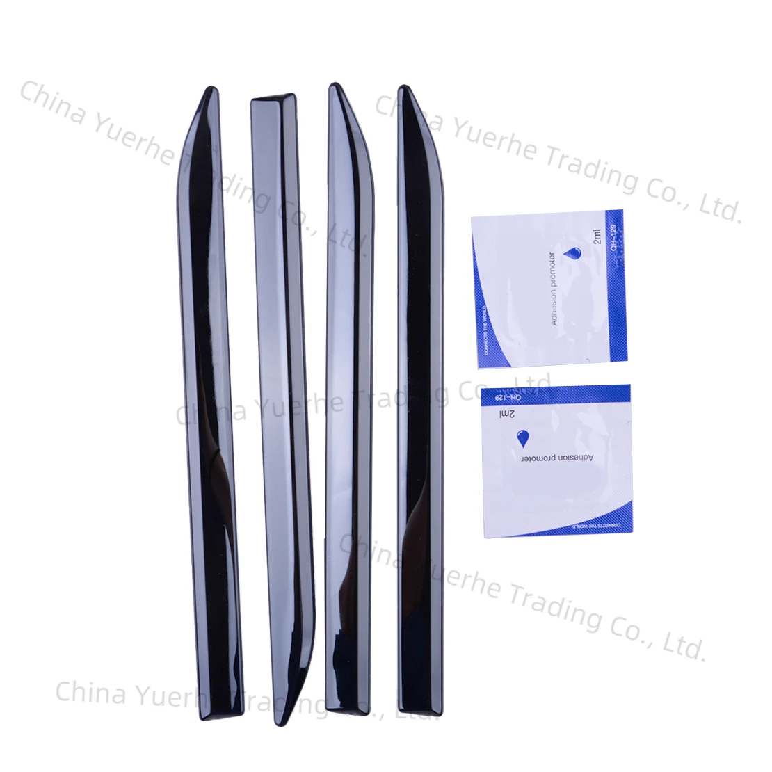 Car Black SUV Body Front Door Side Fender Trim Dagger Emblem Sticker Cover Accessories Badge Strip Stripe Decal Decor