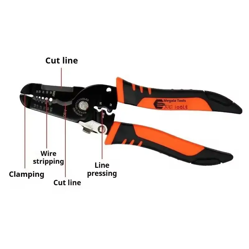 Stainless Steel Wire Breaking Pliers Multi Functional Wire Stripping Pliers For Electricians Specialized Wire Stripping Tools