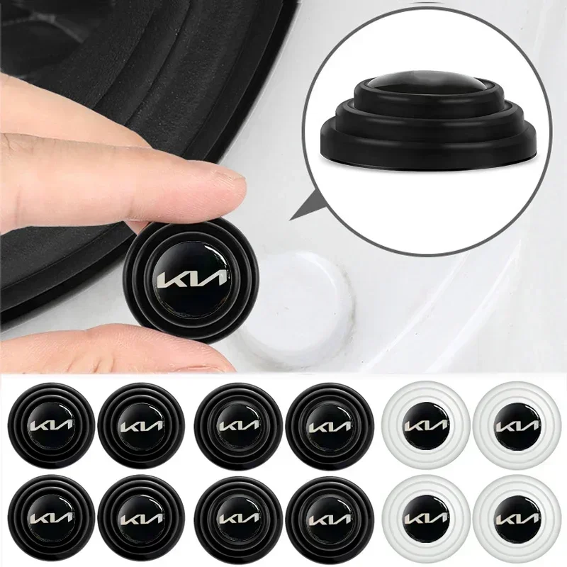 Silica Gel Car Door Shock Absorber Luminous Sticker for KIA Rio Optima Cd5 Cerato Soluto Kx3 Soul K5 Niro Forte Pregio K3 Sedona