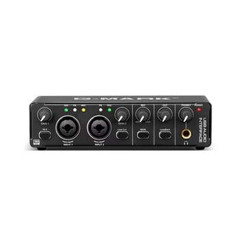 Audio interface G-MARK BGM 4 sound card with advertising converter for monitoring electric guitar studio singing podcast live recording