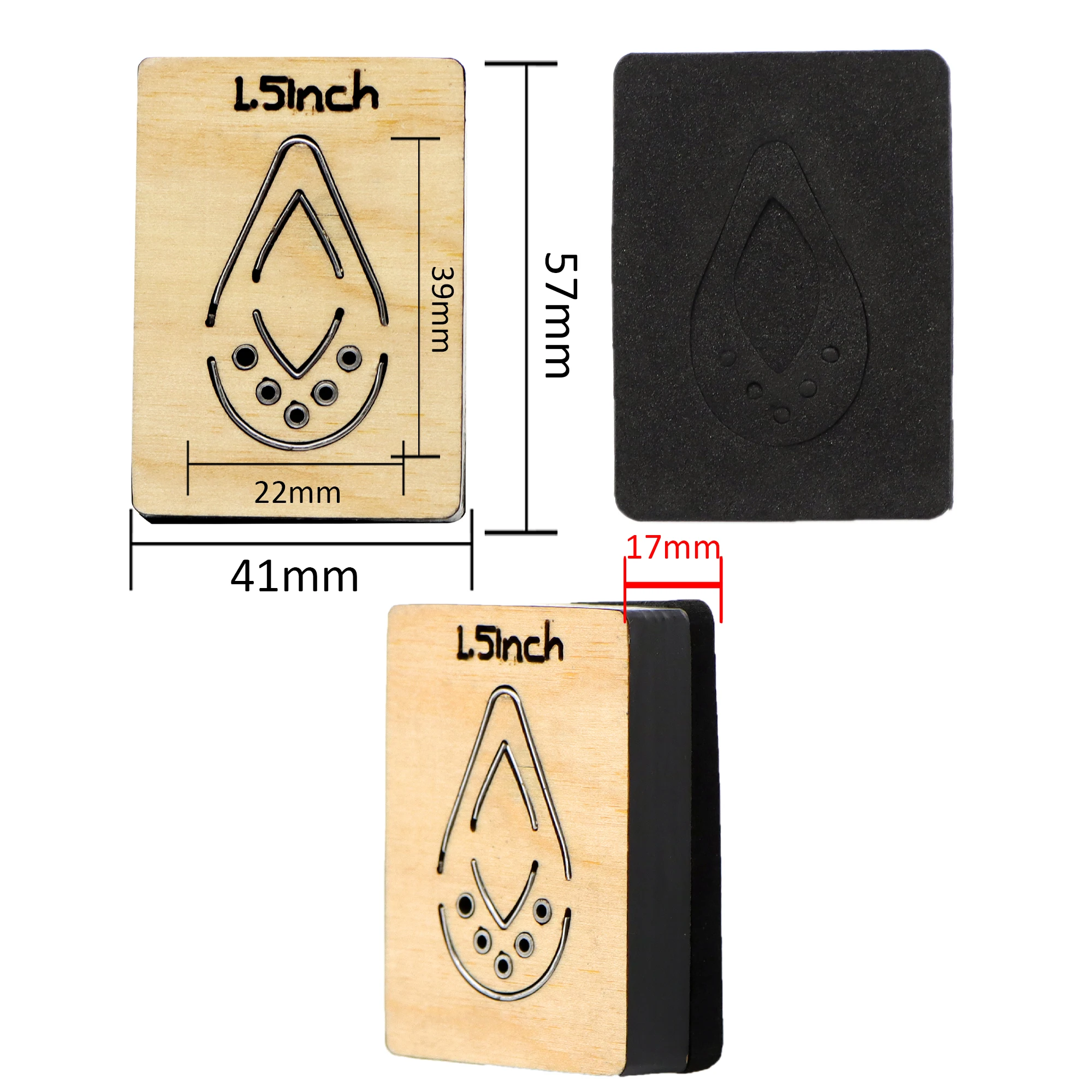 Diy Knife Mold Earring Wooden Cutting Dies Non-woven Leather Cutting Hair Clips Suitable For Common Big Shot And Sizzix Machines