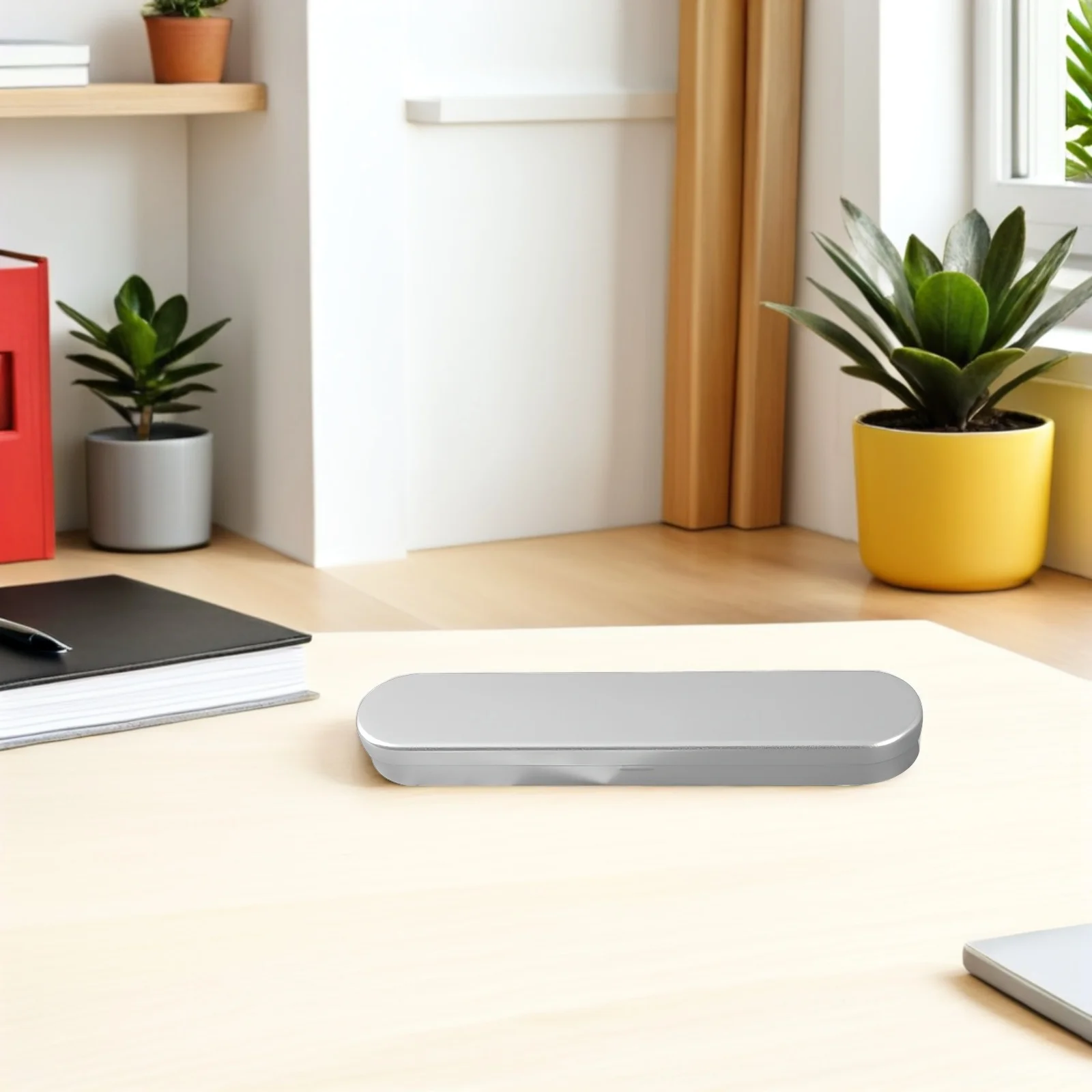 5Pcs Rectangular Metal Pen Box Sturdy Tinplate Container Multi Functional Storage Carry Organized Design for Daily Use