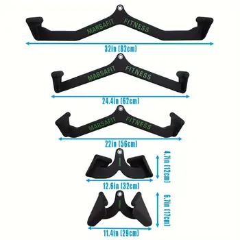 家用健身房划船機 T型桿 V型桿 滑輪繩索器材配件 二頭肌彎舉 三頭肌下拉 槓鈴背部肌力訓練 10 最佳銷售 健身纜繩附件 - №6