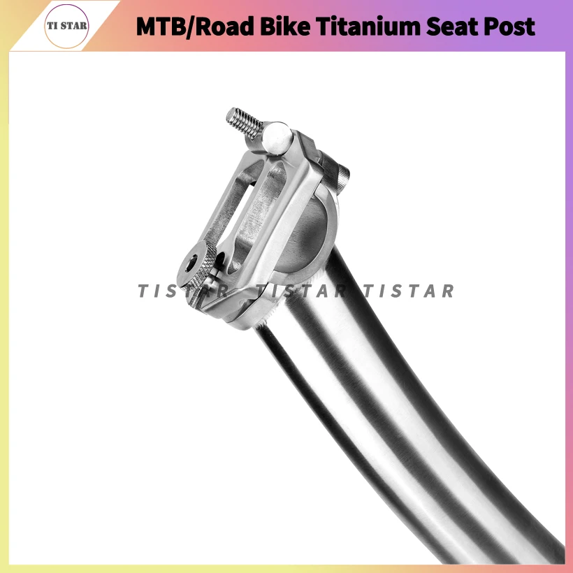 Lightweight Titanium Bike Seatpost, 27.2mm, 31.6mm Length, 350mm, Mountain, MTB, Road Bicycle, Seat Posts