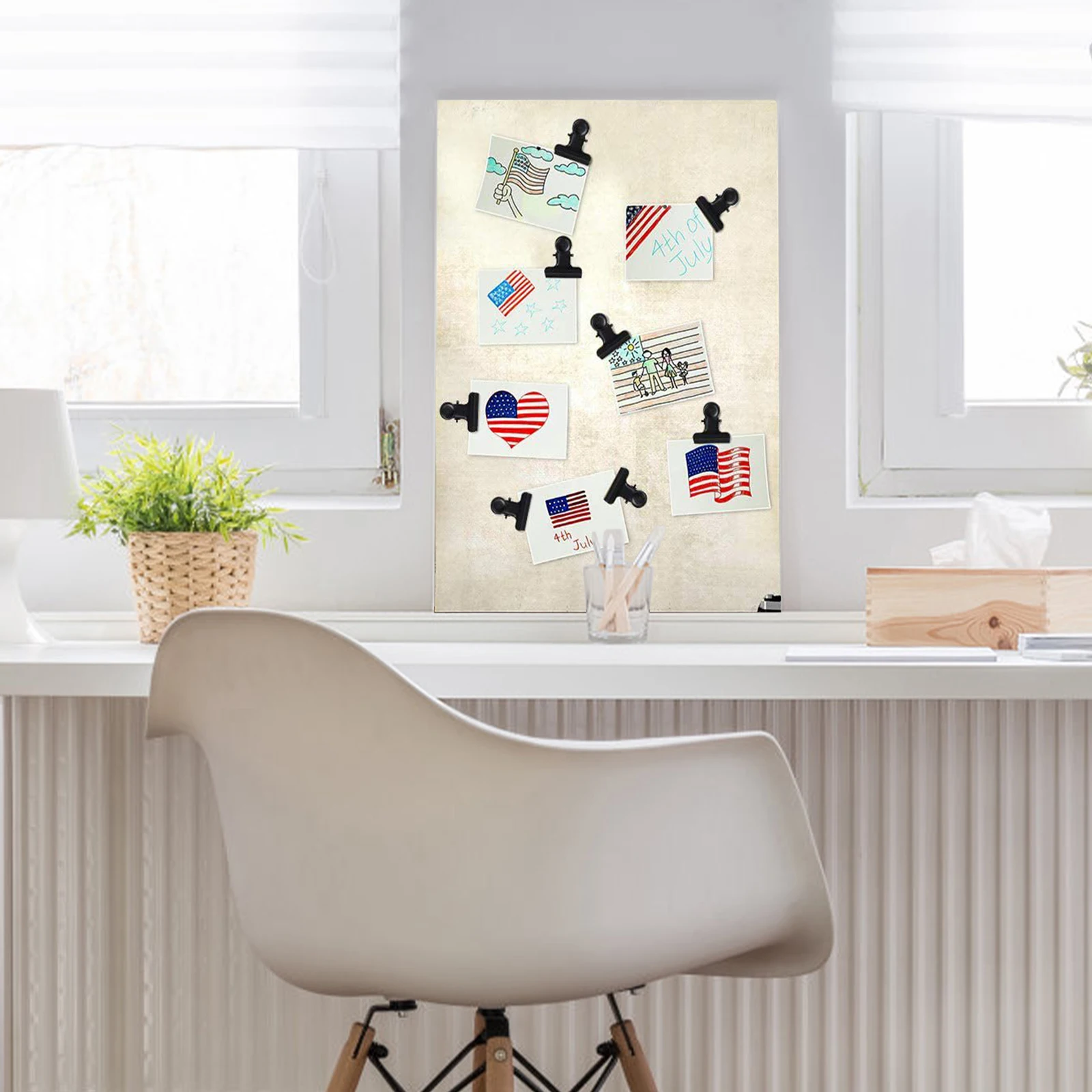 

10Pcs Premium Metal Grip Clips Stainless Steel Binder Clamps Document Holders Office Supplies