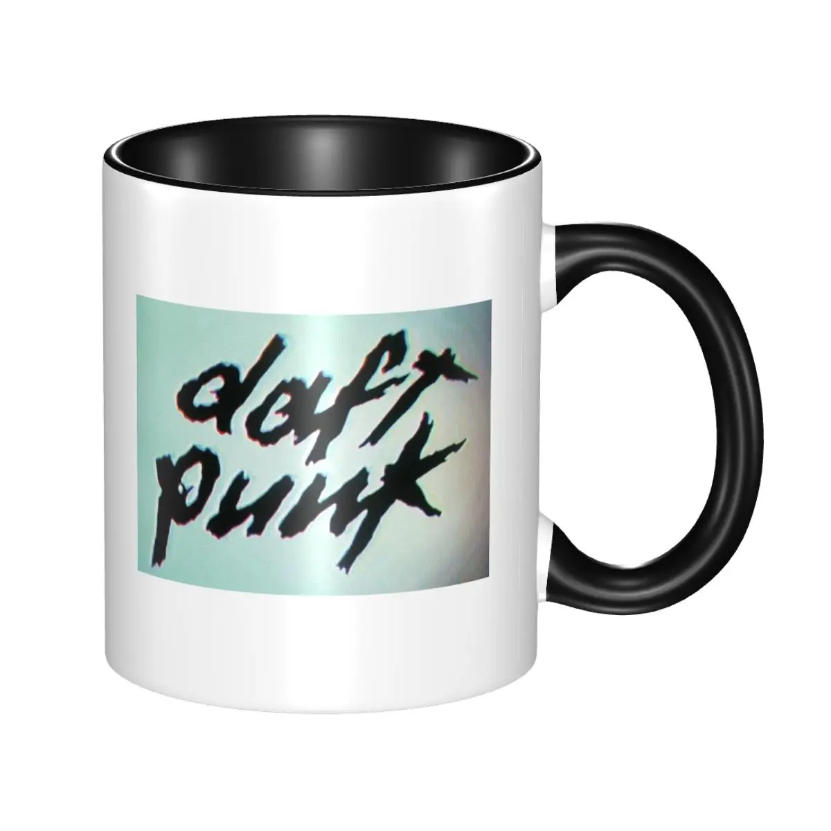 

Unique Design Daft Punk Electronic Duo Band Letter Logo Mug Ceramic Coffee Cups Tea Mugs Milk Cup Drinkware Gifts for Friends