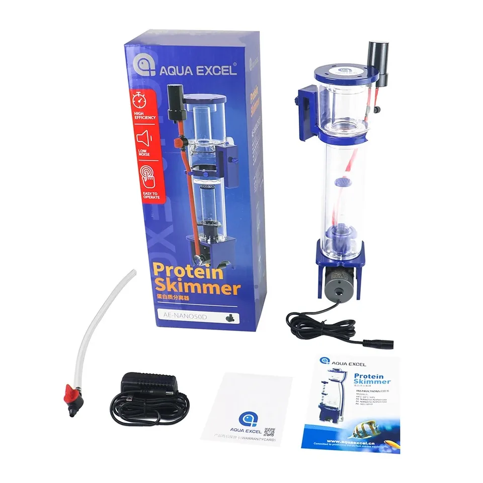 AQUA EXCEL NANO40D/50D/70D Hang‑On‑Back DC Protein Skimmer Quiet