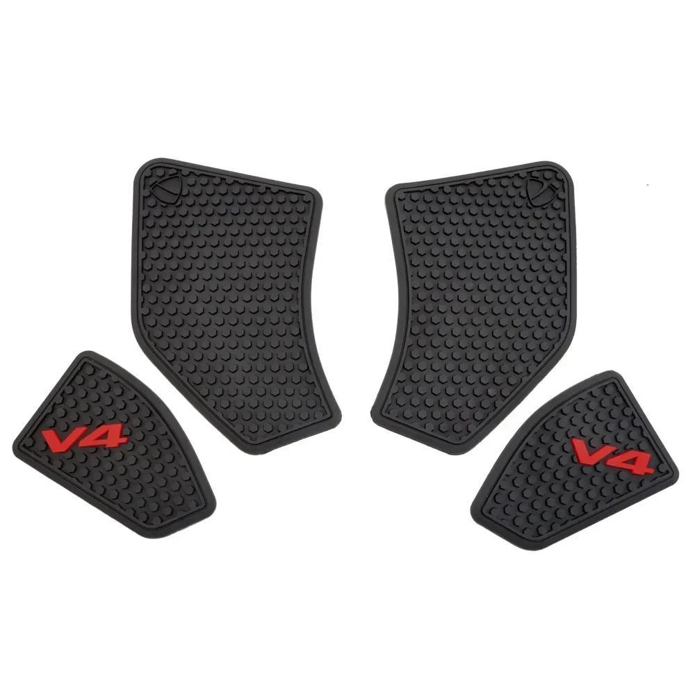 For Ducati Fuel Tank Grip Pads Knee Traction Anti-slip Fuel Tank Sticker V4 Panigale V4S Streetfighter V4 S 2021 2020 2019 2018