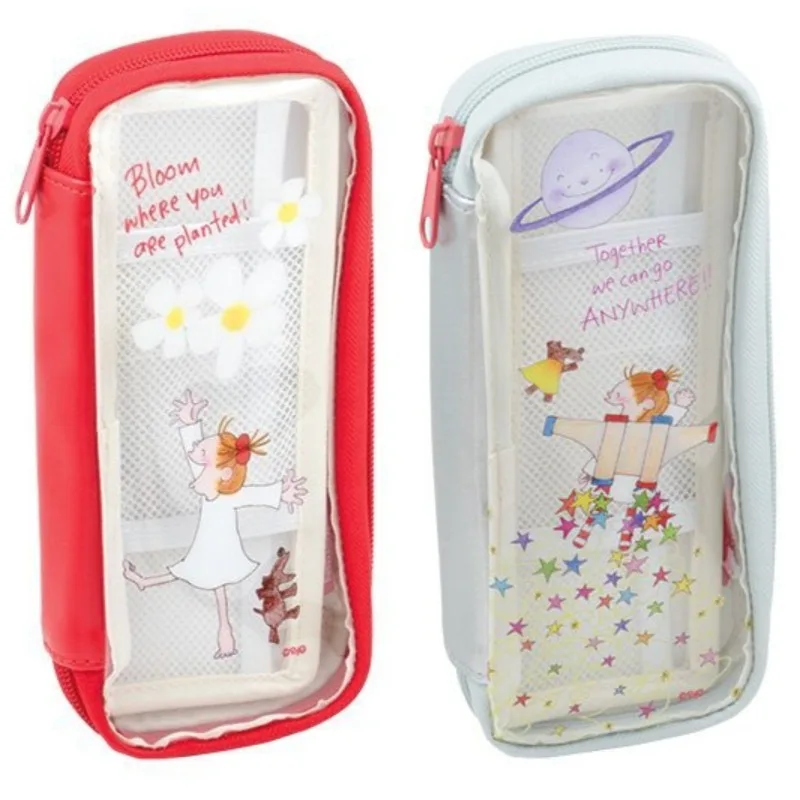 

Hot Cute COCO Sauce Series Transparent PVC Multifunctional Pencil Case Cartoon Creativity Printing Large Capacity Storage Bag